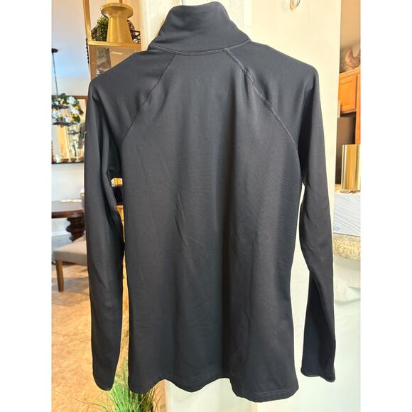 Nike Pro Women s 1/2 Zip Black Long Sleeve Pullover Jacket Sz Lg 6-10 - Picture 3 of 5